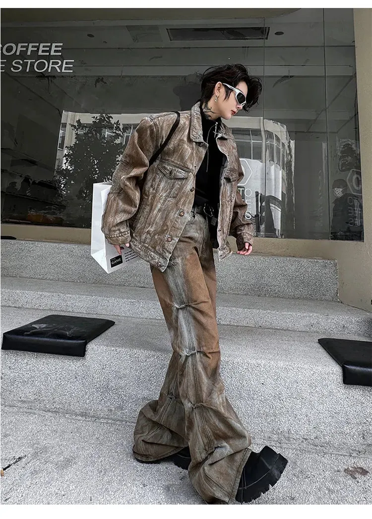 Men's Rustic Denim Distressed 2-Piece Set