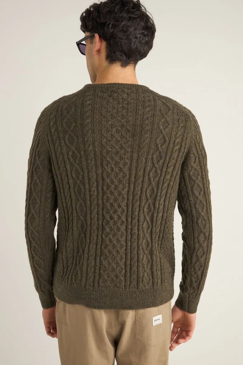 Mohair Fishermans Knit Fatigue