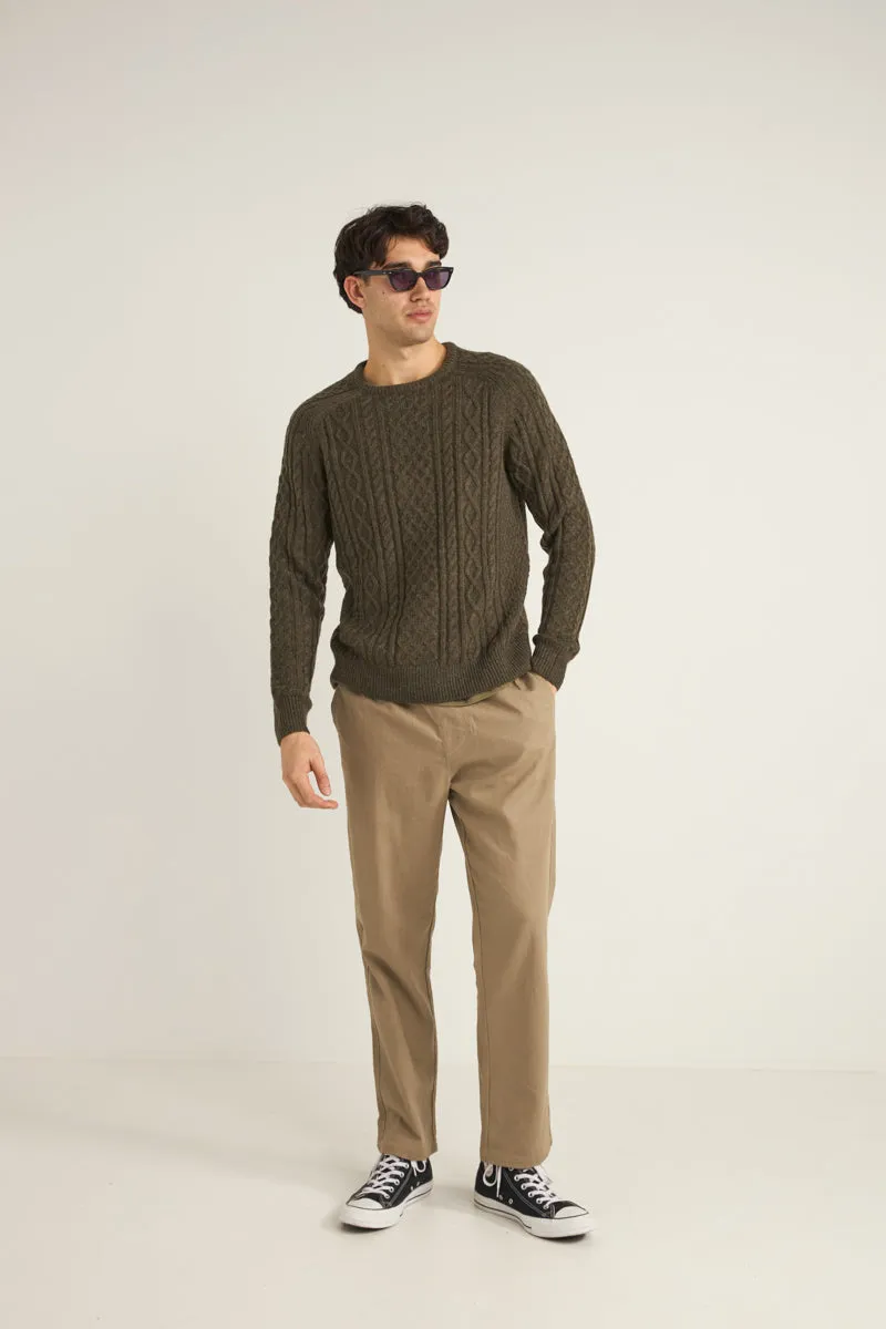 Mohair Fishermans Knit Fatigue