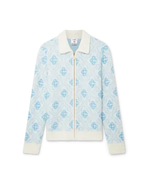 Mohair Monogram Zip Jumper