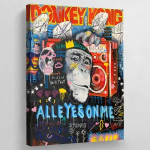 Monkey Graffiti Wall Art