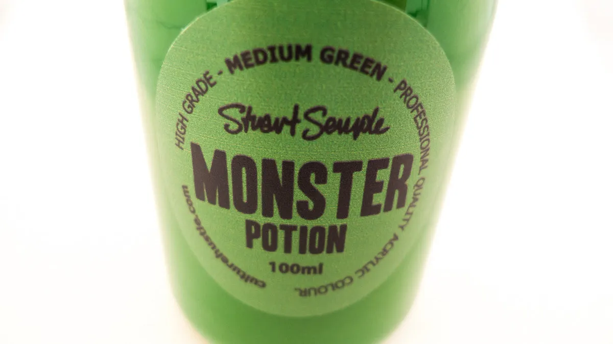 MONSTER - medium green, high grade professional acrylic paint, by Stuart Semple 100ml