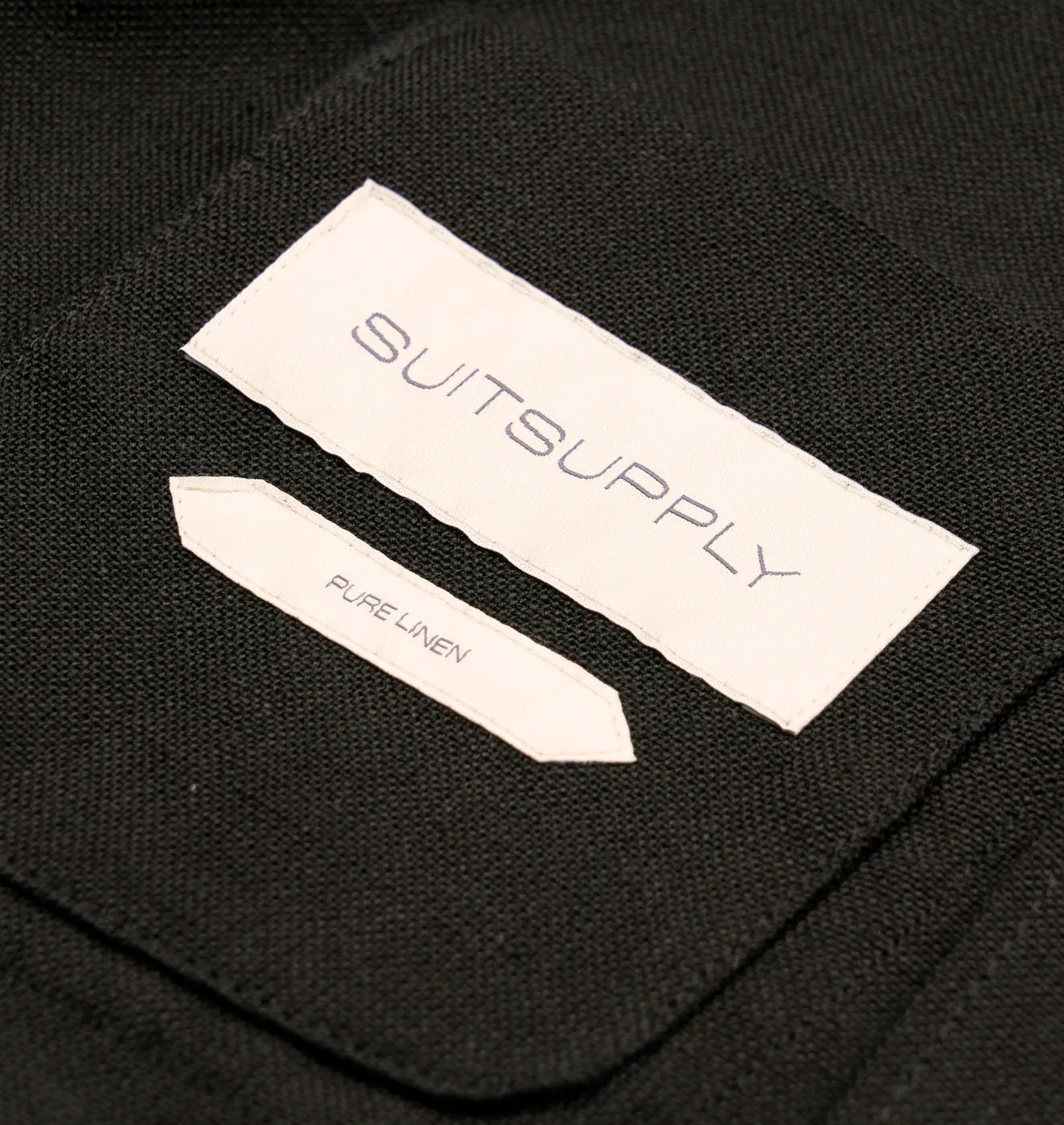 New Suitsupply Sahara Black Pure Linen Safari Jacket - Size 36R, 38R,42R, 44R, 48R