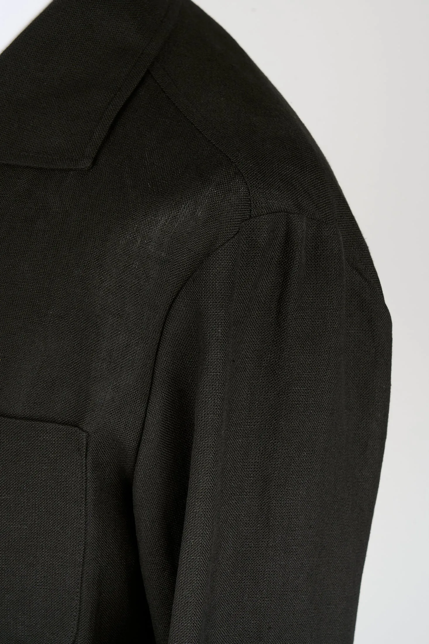 New Suitsupply Sahara Black Pure Linen Safari Jacket - Size 36R, 38R,42R, 44R, 48R