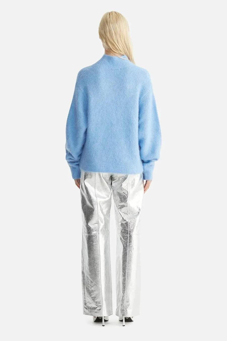 Nicola Mohair Knit Cornflower Blue