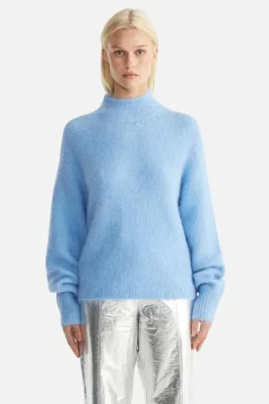 Nicola Mohair Knit Cornflower Blue