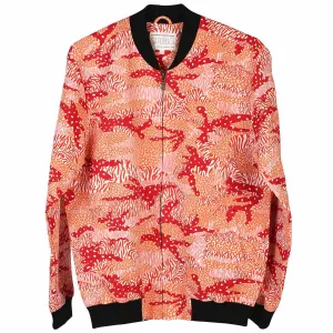 Orange Big Cat Camo Unisex Bomber Jacket