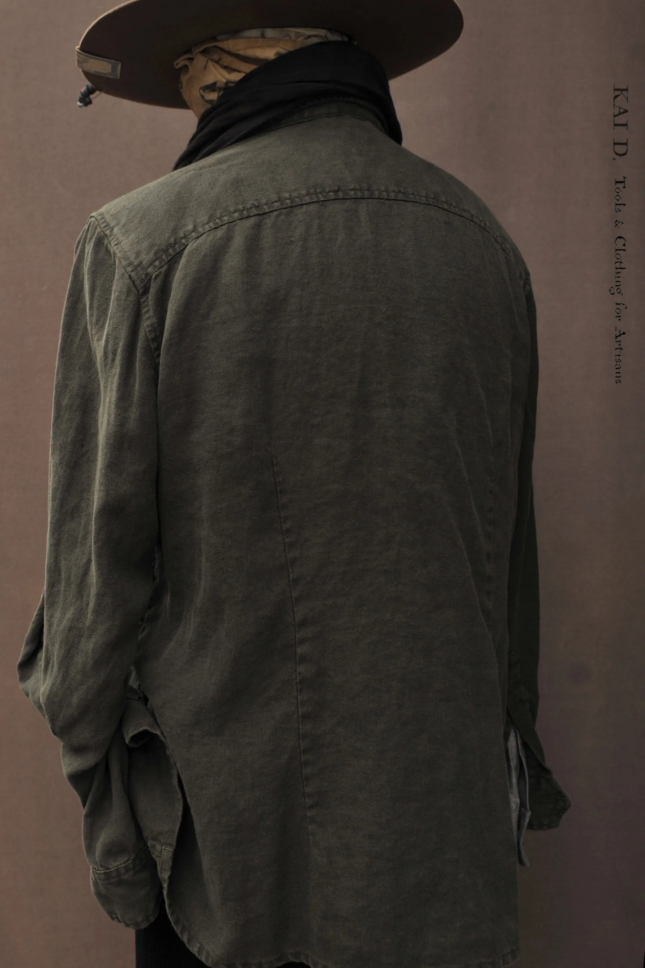 Overdyed Hemingway Jacket - Deep Green - S/M