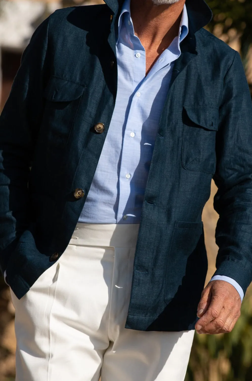 Petrol Safari Jacket – Made in Italy