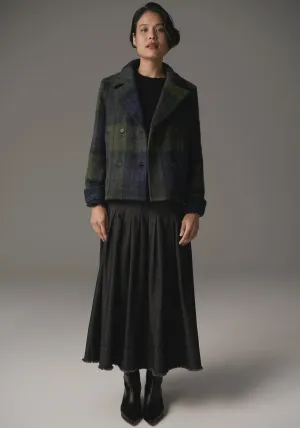 POL - Nashia Pea Coat - Khaki/Ink