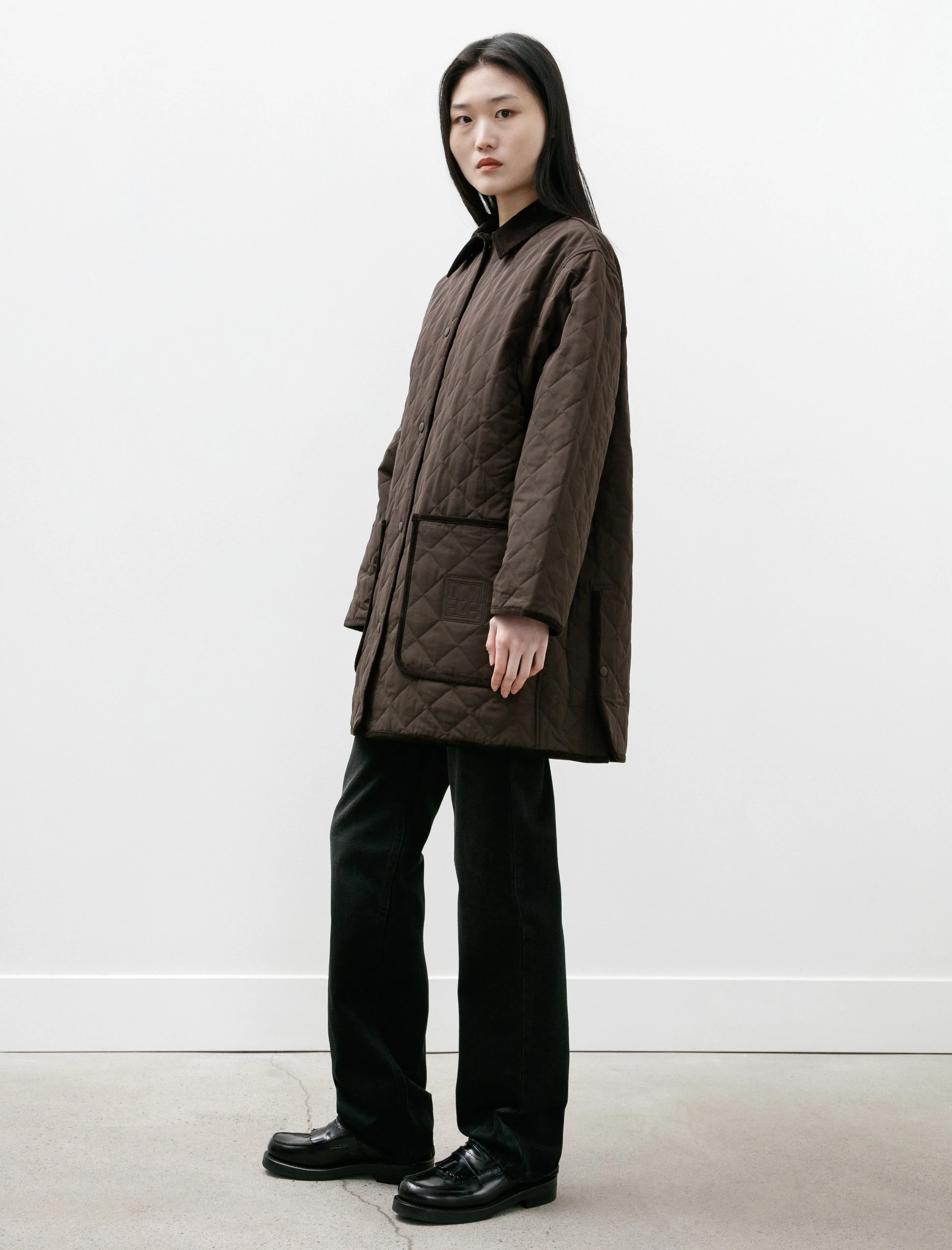Quilted Barn Jacket Espresso
