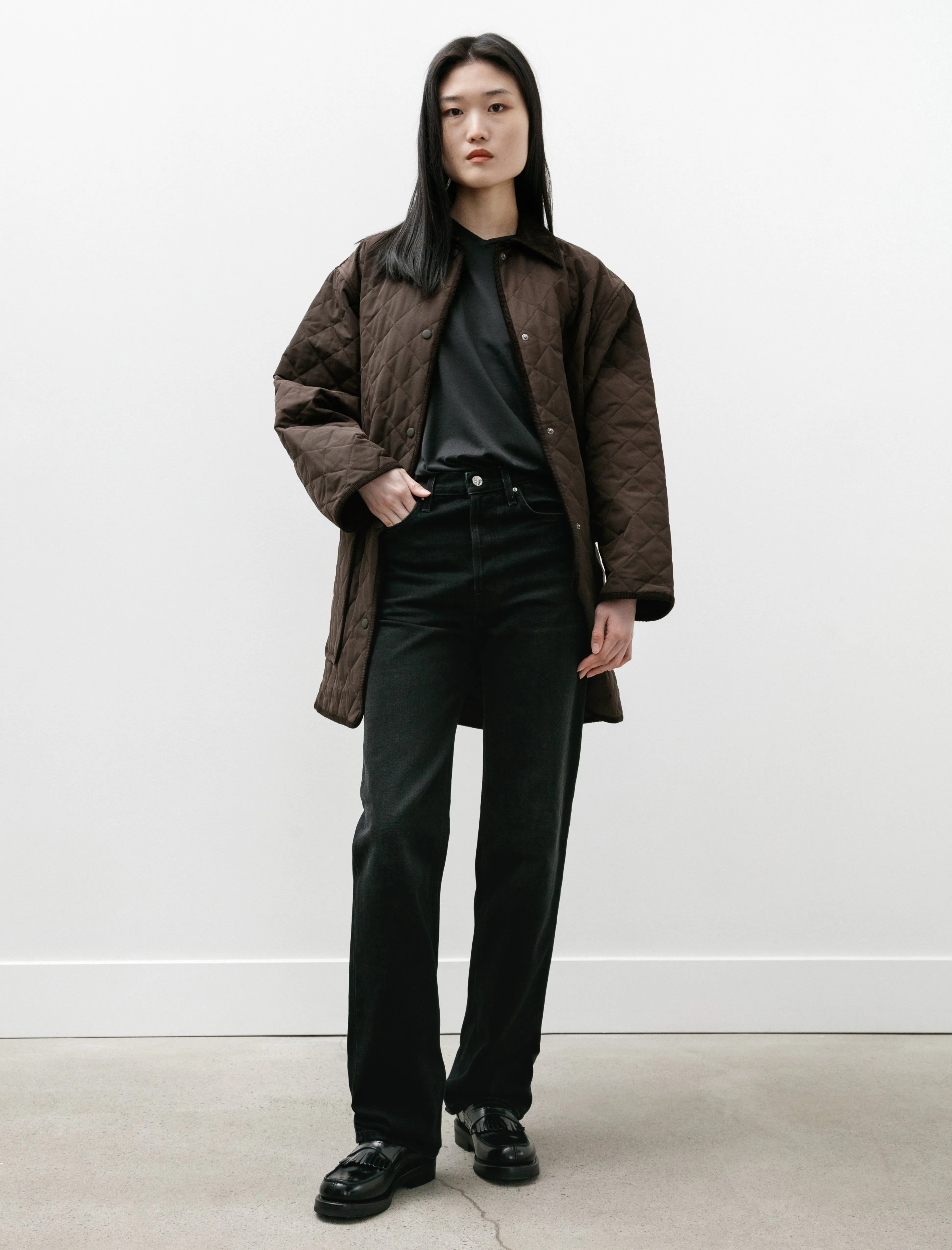 Quilted Barn Jacket Espresso