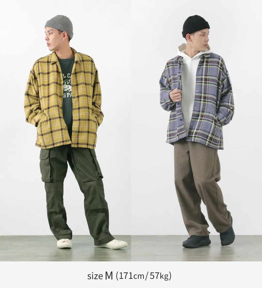 REMI RELIEF / Jazz Check Wide SHIRT CPO Shirt Jacket