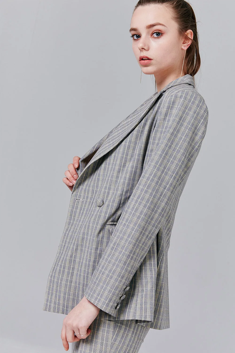 Renee Glen Plaid Blazer
