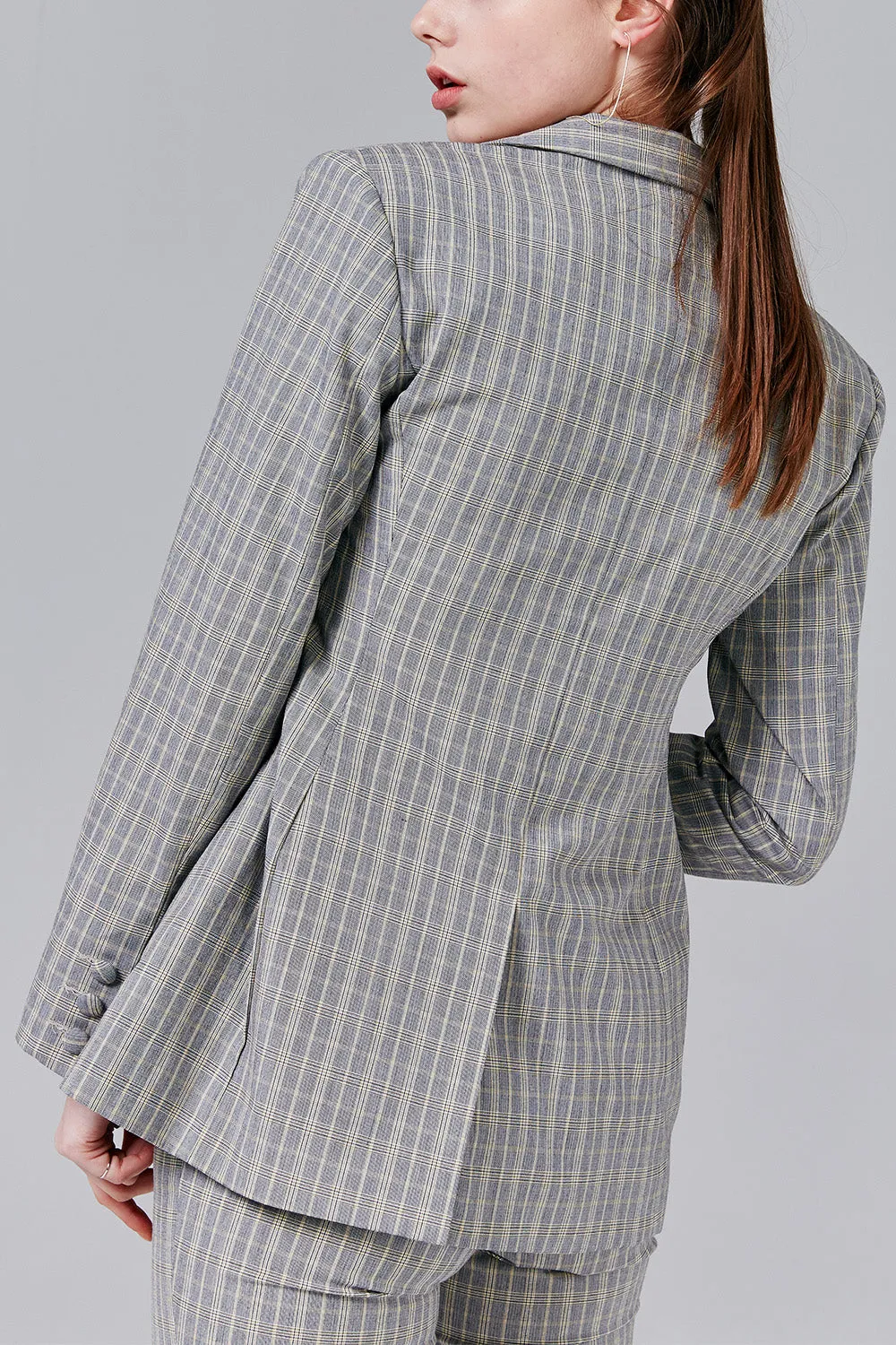 Renee Glen Plaid Blazer