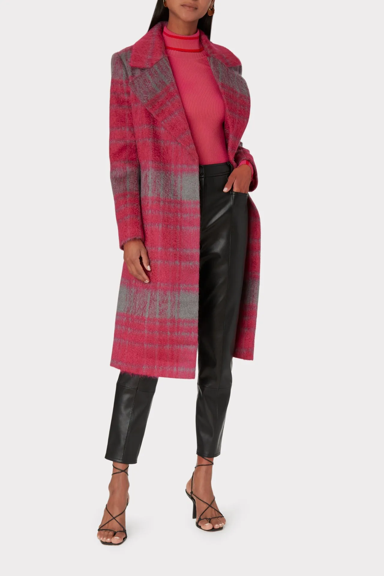 Renee Plaid Wool Coat