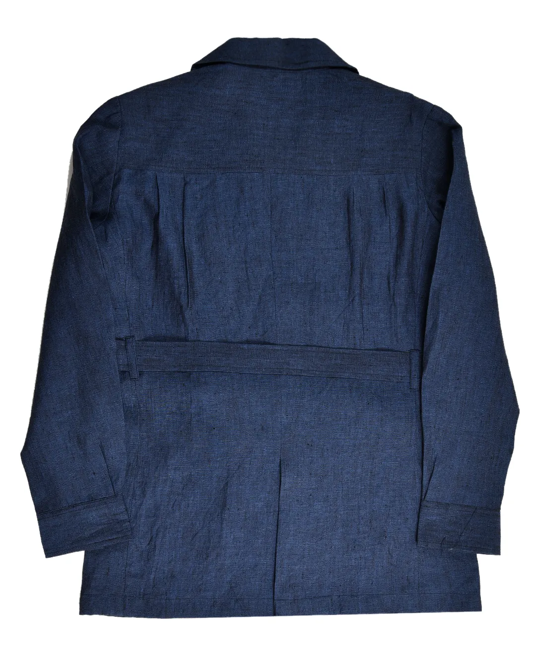 Safari Jacket in Linen Dark Indigo