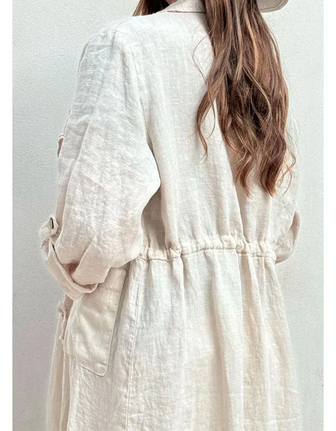 Safari Linen Jacket Sand
