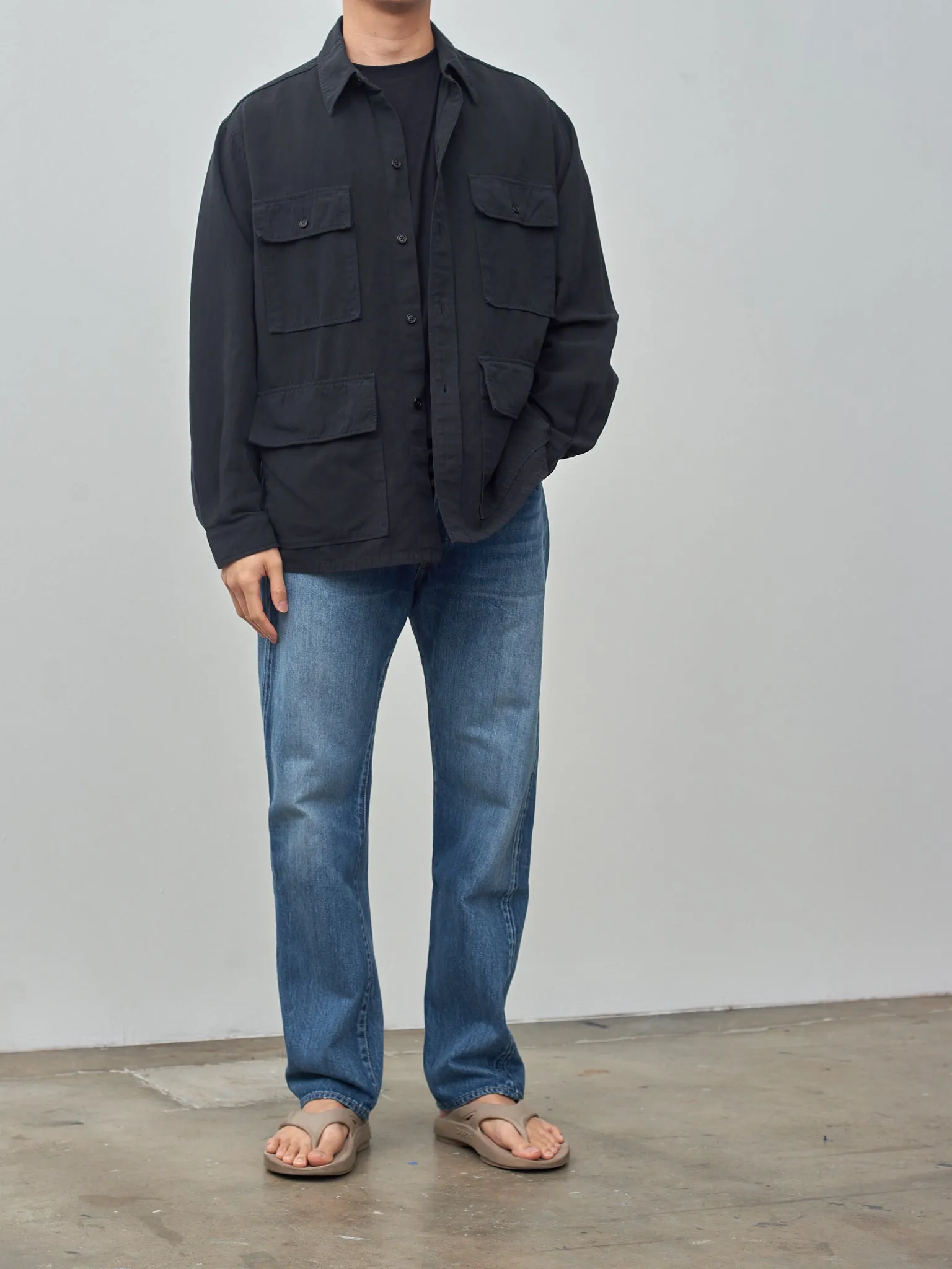 Safari Shirt Jacket - Black