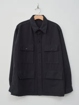 Safari Shirt Jacket - Black