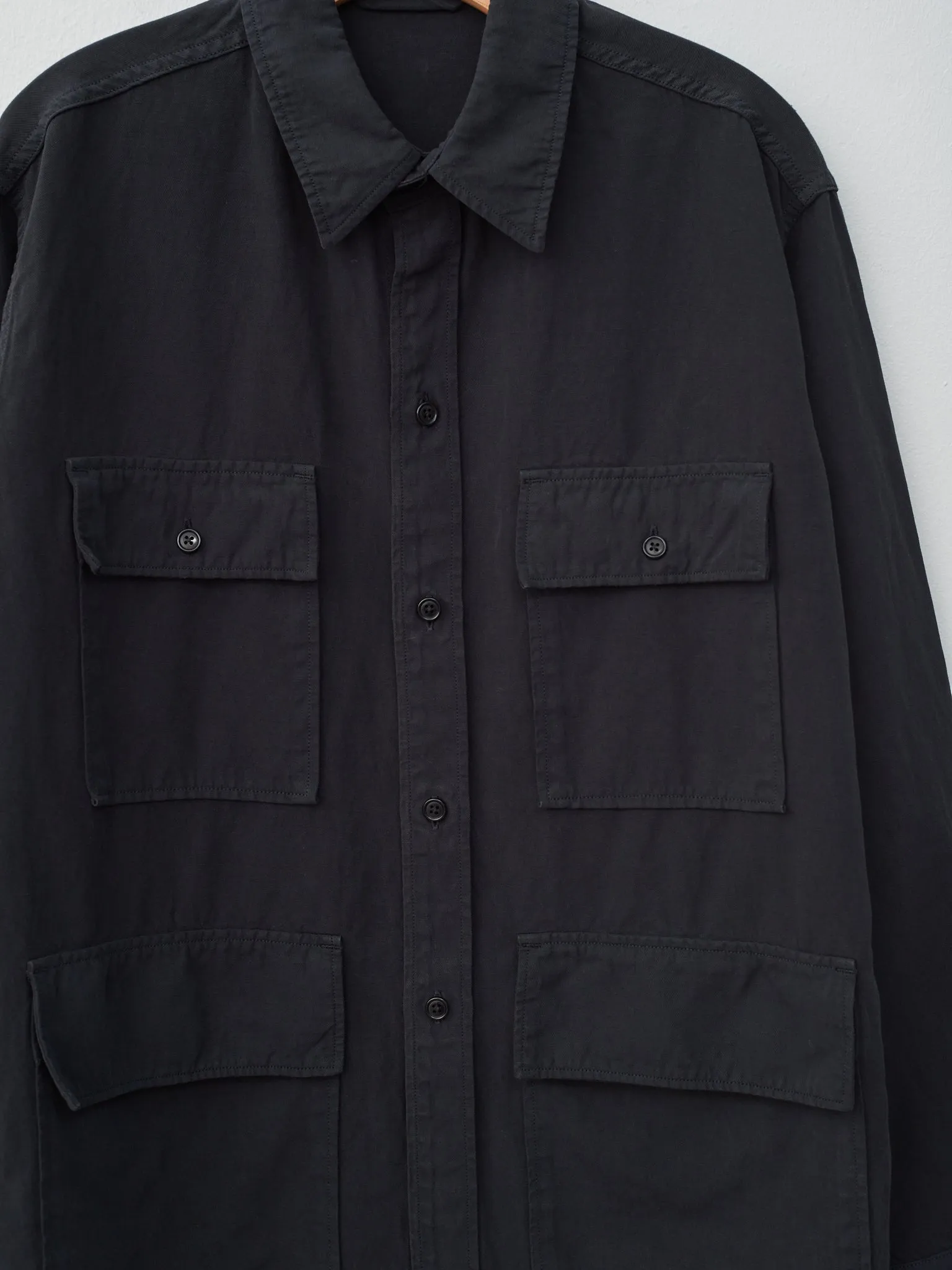 Safari Shirt Jacket - Black