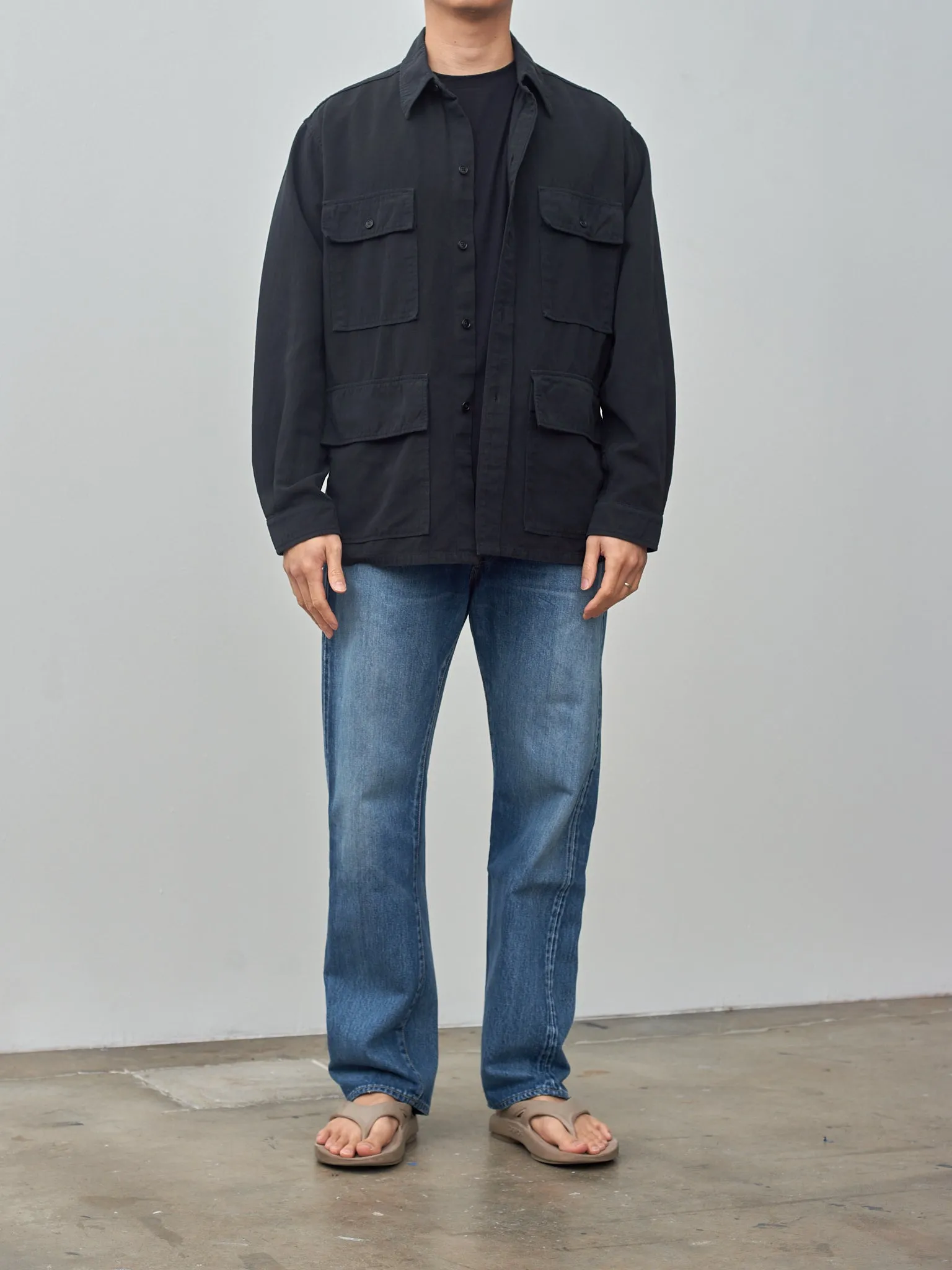 Safari Shirt Jacket - Black