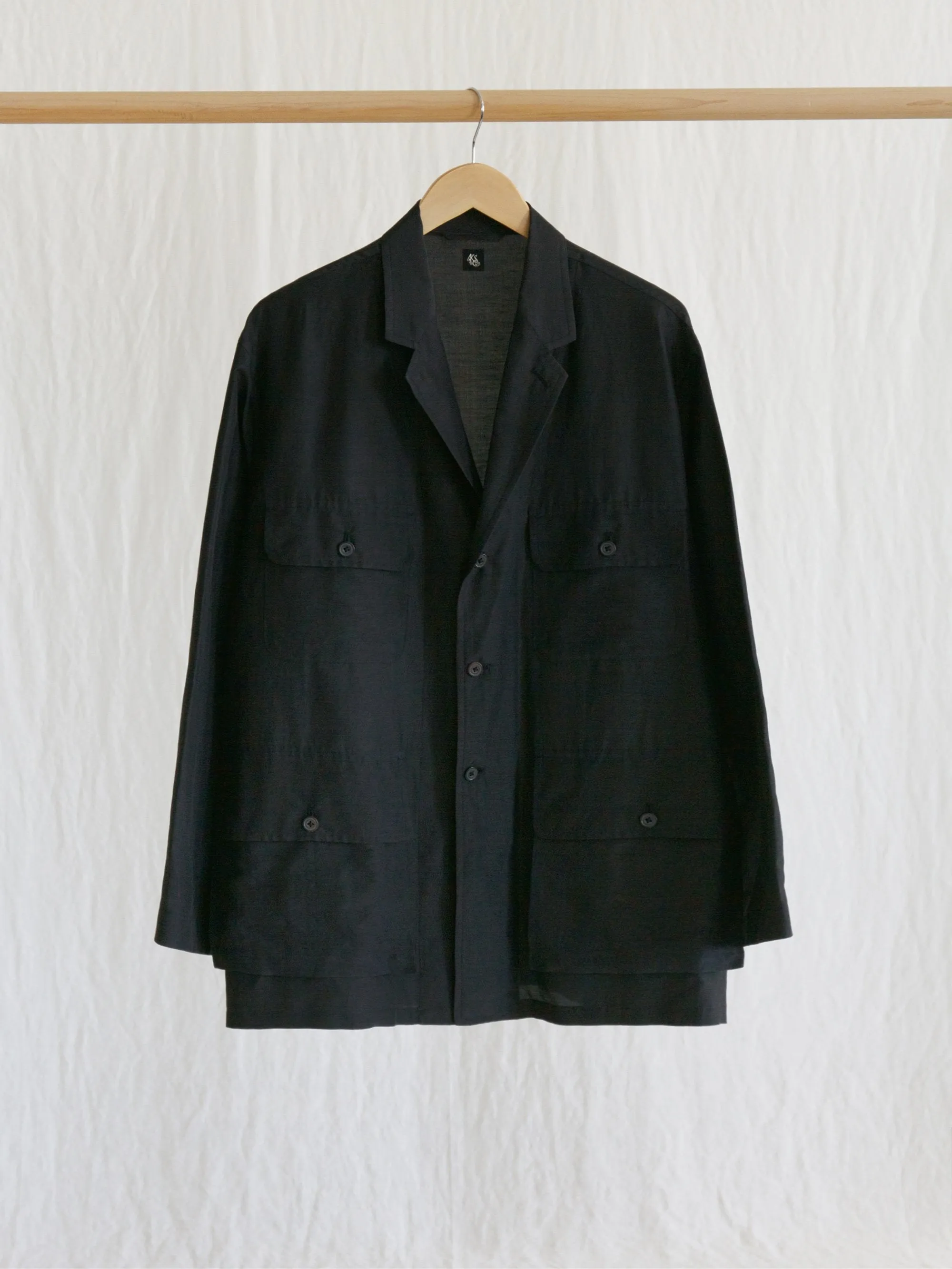 Safari Shirt Jacket - Silk Li / Co Black