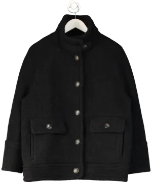 Sezane Black Leo Coat UK 12