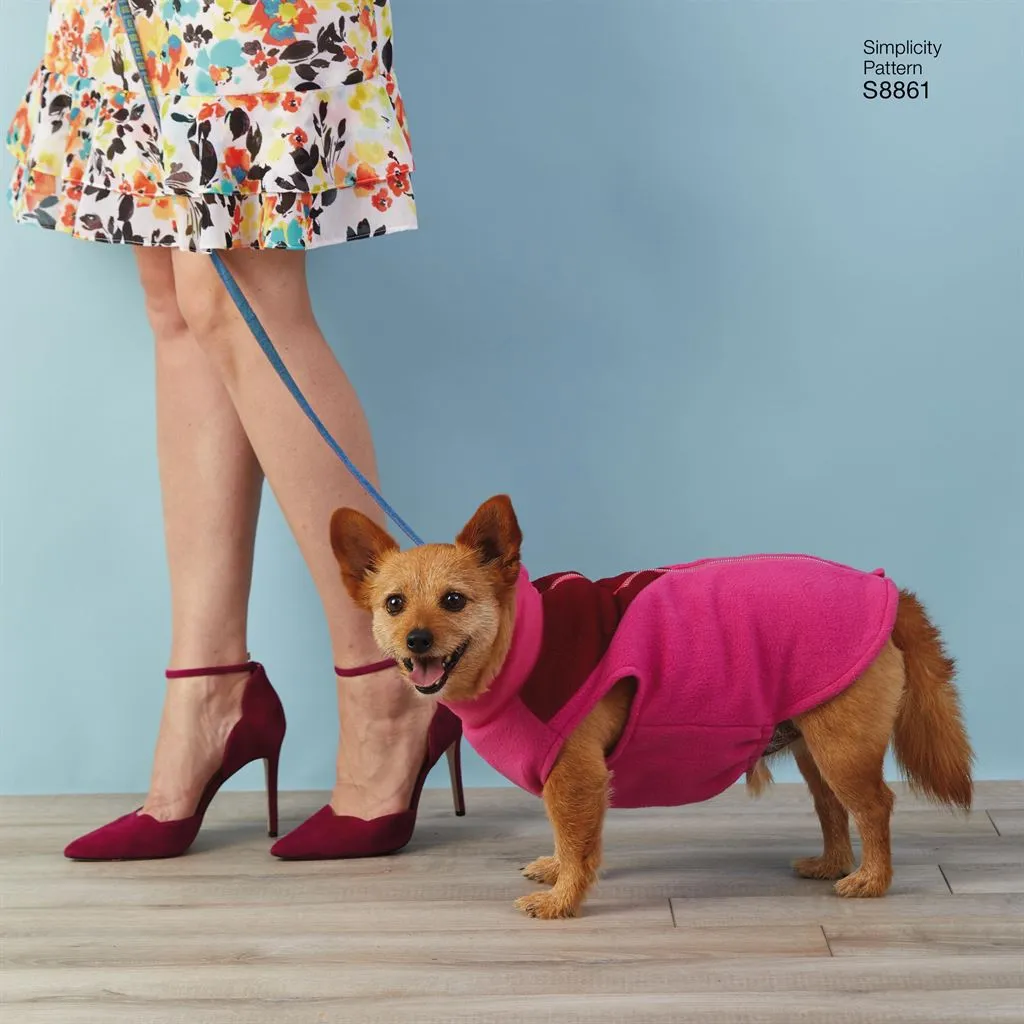 Simplicity Pattern S8861 Dog Coats 8861