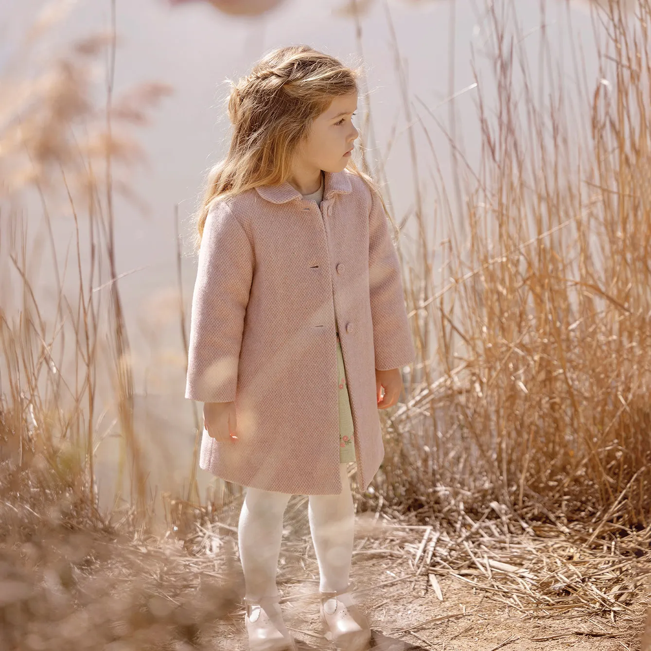 TARTINE ET CHOCOLAT Antique Pink Pea Coat