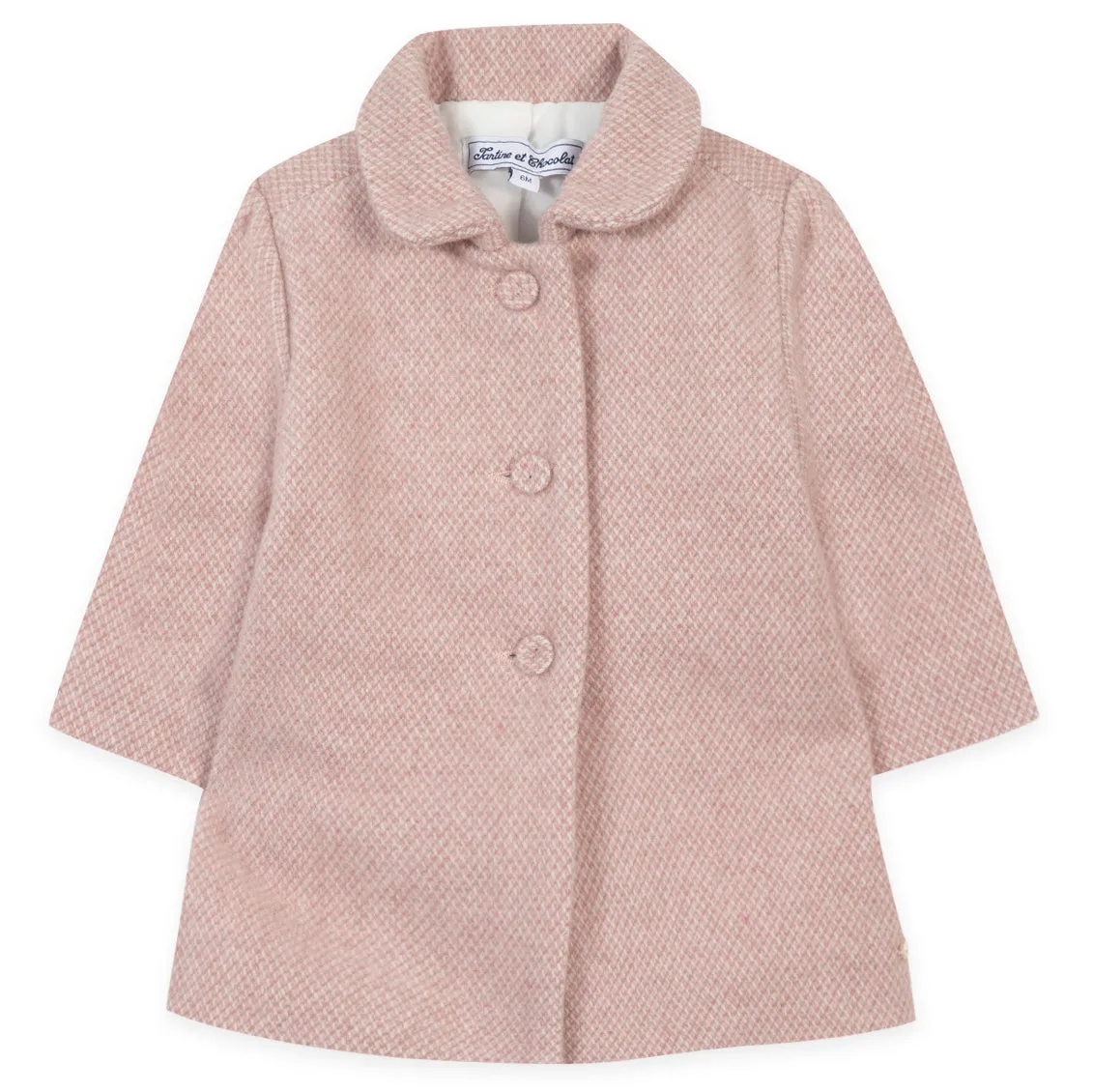TARTINE ET CHOCOLAT Antique Pink Pea Coat