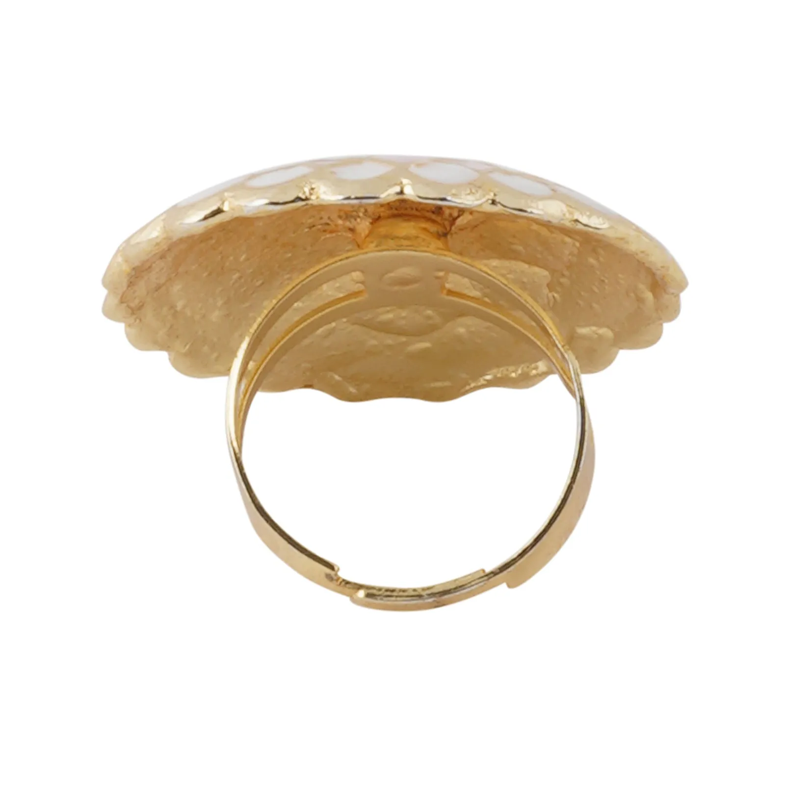 Teejh Niteeksha Pink Gold Enamel Ring
