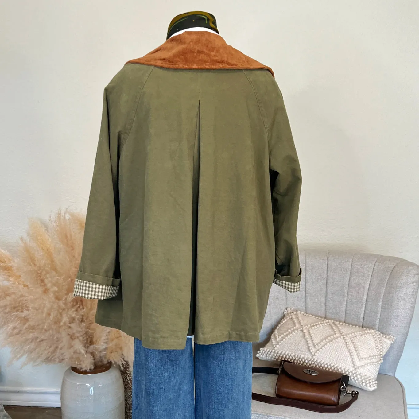 The Barn Coat in Olive