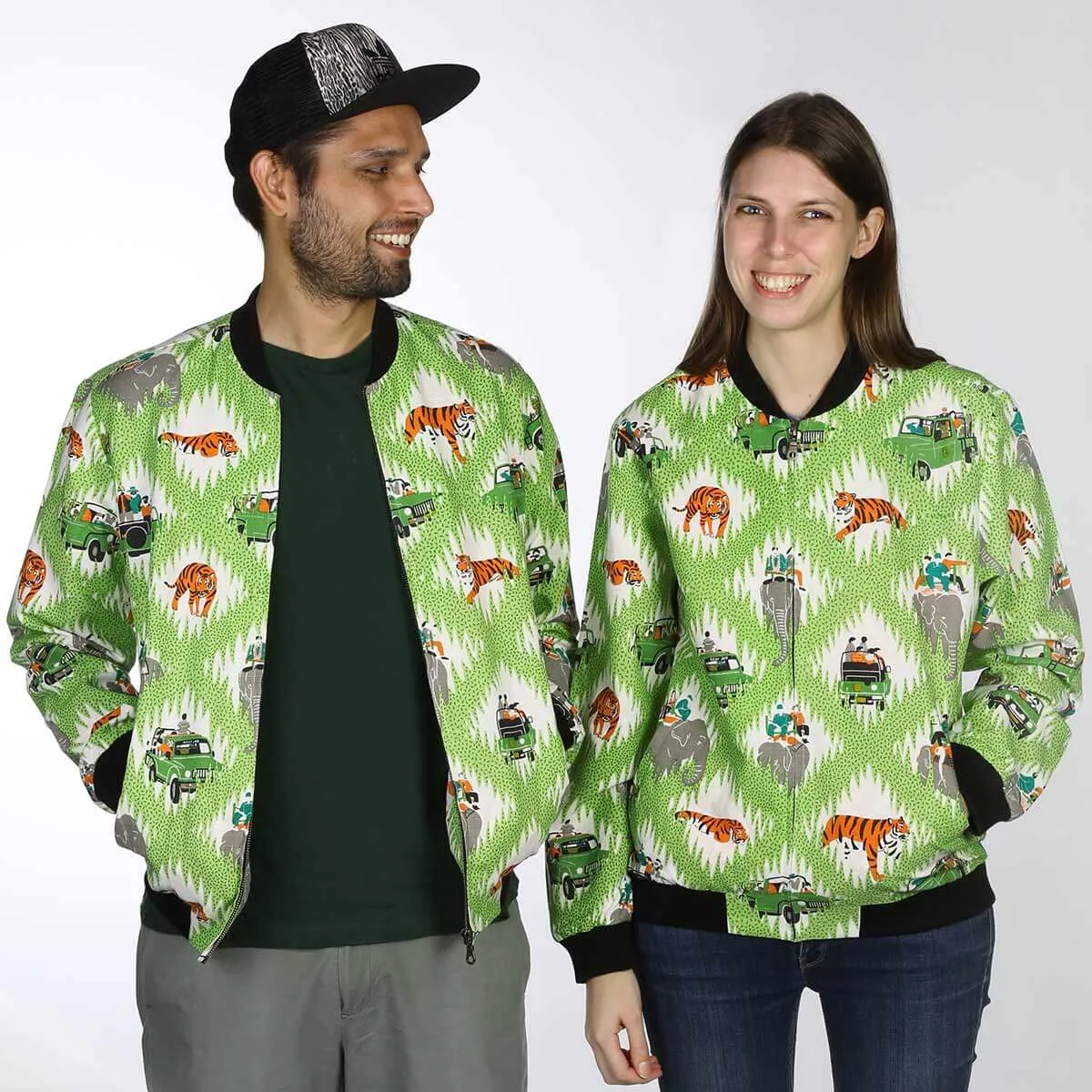 Tiger Safari Unisex Bomber Jacket